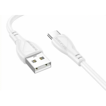 Дата-кабель BOROFONE BX121 USB Type-C 1m 3A, Белый
