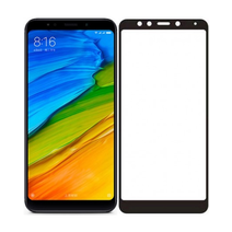Закаленное стекло с цветной рамкой (fullscreen) для Xiaomi Redmi 5 DF xiColor-22 (black)
