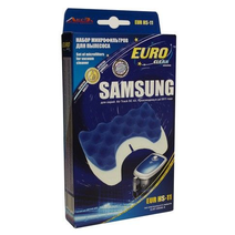 Набор микрофильтров для пылесоса SAMSUNG, 2 шт., многоразовый моющийся, бренд: EUROCLEAN, EUR-HS11