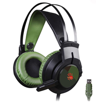 Наушники A4Tech Bloody J450 черный/зеленый