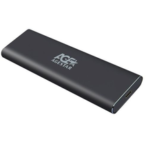 Внешний корпус M.2 NGFF (B-key) AgeStar 3UBNF5C (BLACK) , алюминий, серебристый USB 3.2 Type-C