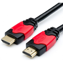 Кабель HDMI 3м Atcom в пакете for 3D Red/Gold VER 2.0 !УЦЕНКА!