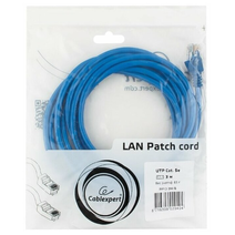 Патч-корд литой, UTP, RJ45, Cat.5e, 3m,(синий) Cablexpert PP12-3M/B