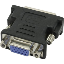 Переходник DVI - VGA, Cablexpert,29M/15F, черный, пакет A-DVI-VGA-BK