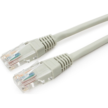 Патч-корд литой, UTP, RJ45, Cat.5e, 20m,(серый) Cablexpert PP12-20M