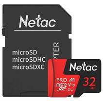 Карта памяти 32Gb Netac MicroSD P500 Extreme Pro NT02P500PRO-032G-R