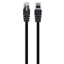 Патч-корд литой, UTP, RJ45, Cat.5e, 3m,(черный) Cablexpert PP12-3M/BК