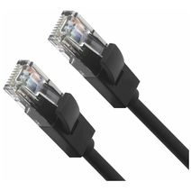 Патч-корд литой, UTP, RJ45, Cat.5e, 0.5m,(черный) Cablexpert PP12-0.5M/BK