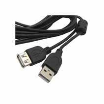 Удлинитель AM/AF 4.5m Gembird USB 2.0 + Ферритовый фильтр,черный PRO CCF-USB2-AMAF-15