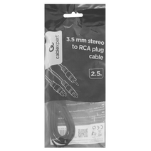 Кабель аудио Gembird джек 3.5 - 2xRCA, 2.5м CCA-458-2.5M
