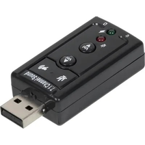 Внешняя звуковая карта TRUA71 (C-Media CM108) 2.0 Ret ASIA USB 8C V & V