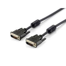 Кабель DVI 10m Atcom DVI-D Dual link, 24 pin, 2 феррита, пакет