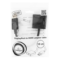 Переходник DisplayPort(m) <=> HDMI(f) 0.1m Cablexpert A-DPM-HDMIF-002