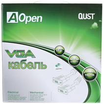 Кабель VGA 10м Aopen 15M-15M 2 фильтра ACG341AD-10M