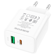 СЗУ Borofone BA67A PD20W+QC3.0 charger set Type-C to iP (EU) (белый)