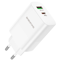 СЗУ Borofone BN10 Sunlight 2USB, PD65 (1A1C) (белый)