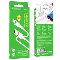 Дата-кабель BOROFONE BX43 CoolJoy Type-C, 1м (белый)