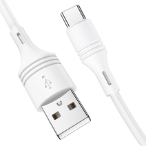 Дата-кабель BOROFONE BX43 CoolJoy Type-C, 1м (белый)