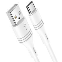 Дата-кабель BOROFONE BX43 CoolJoy Type-C, 1м (белый)