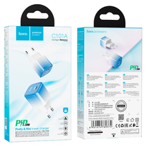 СЗУ HOCO C101A, 1USB, PD20W (синий)