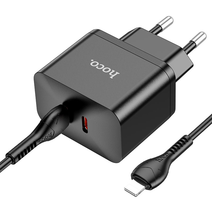 СЗУ HOCO N29 Triumph PD35W, 2USB, Type-C to lightning (черный)