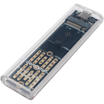 Внешний корпус Gembird EEM2-NVME-2 USB 3.1 для M2 NVME порт Type-С, пластик, прозрачный