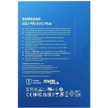SSD M.2 1Tb SAMSUNG 990 EVO Plus MZ-V9S1T0BW