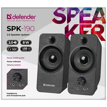 Акустическая система Defender 2.0 SPK-190 8 Вт,питание - USB порт,BLACK 65190