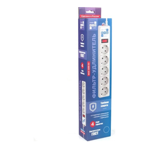 Сетевой фильтр Power Cube 5.0м белый, SPG-B-15-W