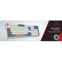 Игровая клавиатура Redragon Whisper RU белый/синий