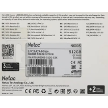 SSD 2.5'' 512Gb NETAC NT01N600S-512G-S3X