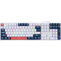 Игровая клавиатура Redragon Whisper RU белый/синий