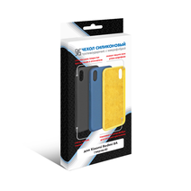 Силиконовый чехол с микрофиброй для Xiaomi Redmi 8A DF xiOriginal-04 (black)