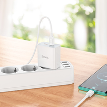 СЗУ HOCO C108A Leader PD35W dual port(2C) charger(EU) (белый)