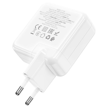 СЗУ HOCO C115A Header 3USB, PD65W (2C1A) charger (EU) (белый)