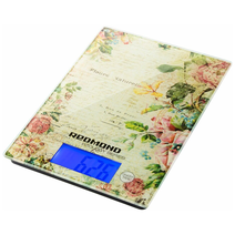 Весы кухонные электронные Redmond RS-736 макс.вес:8кг рисунок/цветы