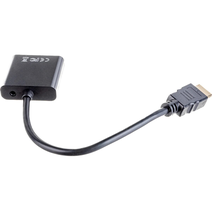 Переходник HDMI - VGA Cablexpert, 19M/15F, длина 15см A-HDMI-VGA-04