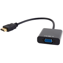 Переходник HDMI - VGA Cablexpert, 19M/15F, длина 15см A-HDMI-VGA-04