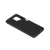 Силиконовый чехол с микрофиброй для Samsung Galaxy A12/M12 DF sOriginal-24 (black)