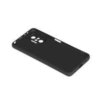 Силиконовый чехол с микрофиброй для Xiaomi Redmi Note 10 Pro DF xiOriginal-20 (black)