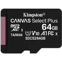 Карта памяти 64Gb Kingston microSDXC Class 10 CSelect Plus SDCS2/64GB