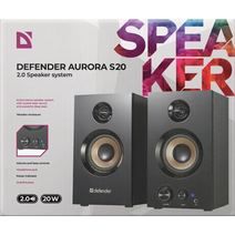 Акустическая система Defender 2.0 Aurora S20 2x10W дерево