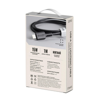 Кабель Breaking Classic USB - Lightning 1m. 2.4A (Черный)