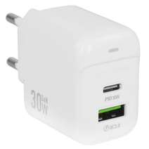 СЗУ Borofone BAS45A 2USB 3.0A PD 30W+QC 3.0 белый