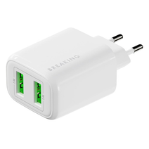 СЗУ Breaking P-02, 2USB-А, 2.4A (Белый)