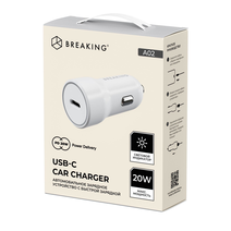 АЗУ Breaking A02, USB-C, PD 20W, 3A (Белый)