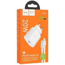 СЗУ HOCO C94A Metro, PD20W, Type-C + Type-C, Белый