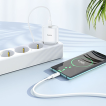 СЗУ HOCO C94A Metro, PD20W, Type-C + Type-C, Белый