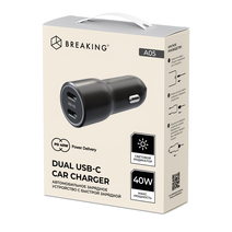 АЗУ Breaking A05, 2USB-C, PD 40W, 3A (Черный)