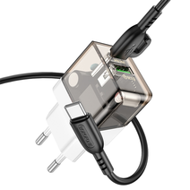 СЗУ Borofone BA80A 1USB QC3.0 + 1Type-C PD 20W быстрая зарядка для Type-C Type-C 1м